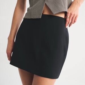 Abercrombie & Fitch Black Scarlett Mini Skort